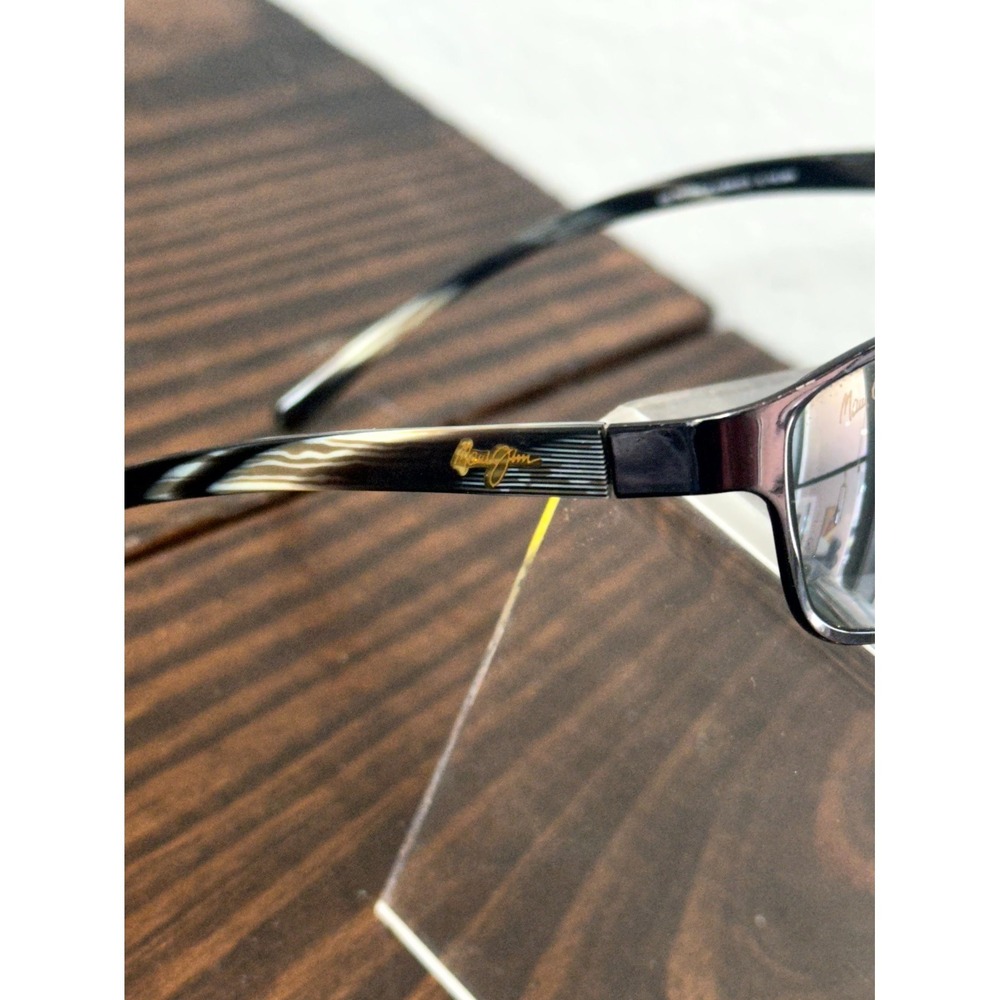 Maui Jim Shoreline MJ-114-02 Adults Black Gray Sunglasses Metal Full Rim - Picture 2 of 8